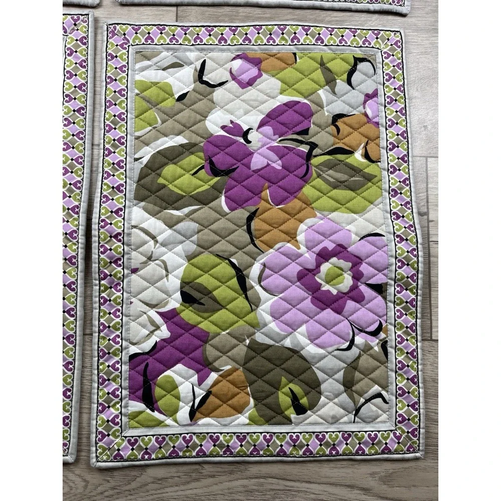 Vera Bradley 4 Quilted Place Mats Portobello Road Print - NEW